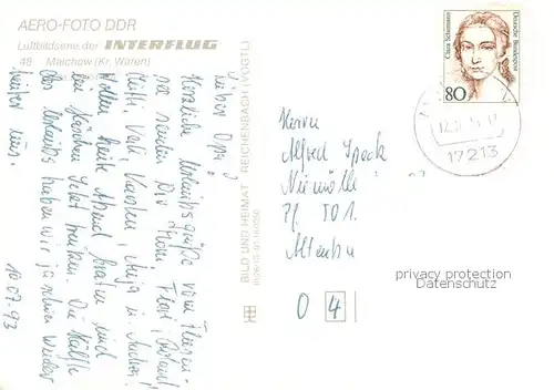 AK / Ansichtskarte Malchow Fliegeraufnahme  Malchow