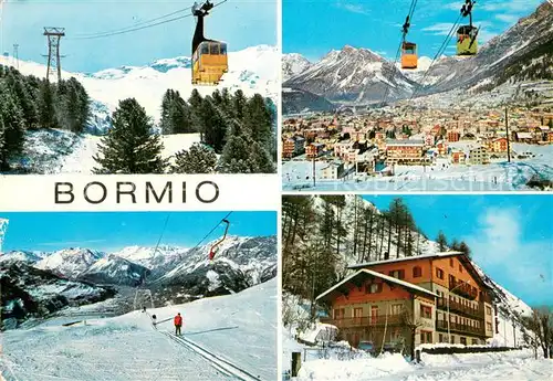 AK / Ansichtskarte Bormio Pensione Daniela Gondelbahn Schnee Winter Bormio