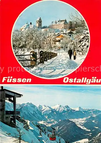 AK / Ansichtskarte Fuessen_Allgaeu Winter Schnee Gondel Fuessen Allgaeu