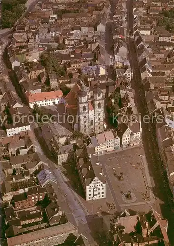 AK / Ansichtskarte Wittenberg__Lutherstadt Fliegeraufnahme Kirche 