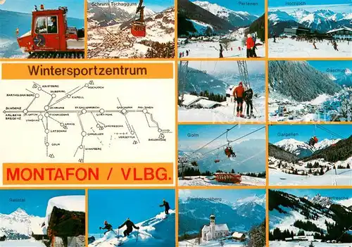 AK / Ansichtskarte Montafon Wintersportzentrum Hochjoch Golm Gondel Ski Montafon
