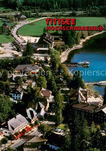 AK / Ansichtskarte Titisee Fliegeraufnahme Teilansicht Titisee