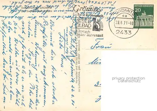 AK / Ansichtskarte Groemitz_Ostseebad Fliegeraufnahme Campingplatz Strand Groemitz_Ostseebad