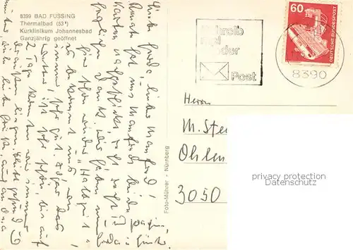 AK / Ansichtskarte Bad_Fuessing Fliegeraufnahme Thermalbad Bad_Fuessing