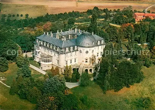 AK / Ansichtskarte Stadtlauringen Fliegeraufnahme Begegnungststaette Schloss Craheim Stadtlauringen