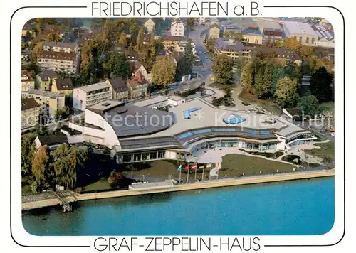 AK / Ansichtskarte Friedrichshafen_Bodensee Fliegeraufnahme Graf Zeppelin Haus Friedrichshafen Bodensee