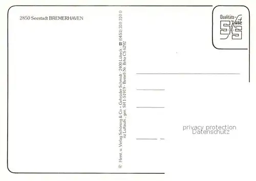 AK / Ansichtskarte Bremerhaven Panorama Seestadt Bremerhaven