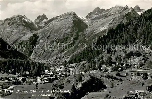 AK / Ansichtskarte Blatten__VS Loetschental mit Rothoerner 
