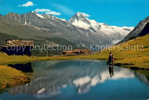 AK / Ansichtskarte Evolene_VS Le Lac dArbey et Dent Blance 