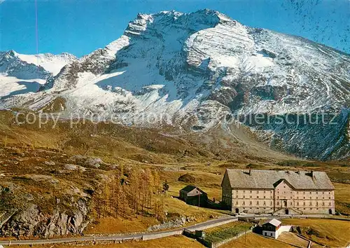 AK / Ansichtskarte Simplon_Hospiz mit Huebschhorn Fliegeraufnahme Simplon Hospiz