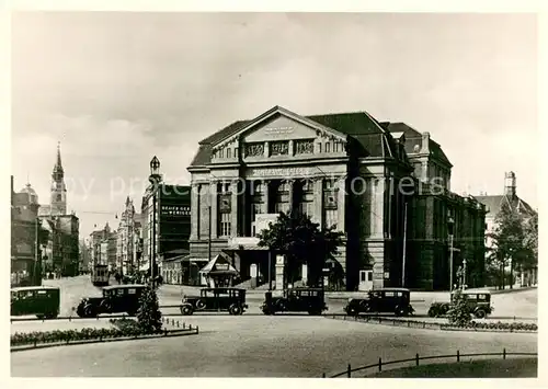 AK / Ansichtskarte Magdeburg Breiter Weg mit Zentral Theater Magdeburg