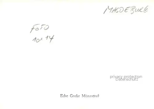 AK / Ansichtskarte Magdeburg Ecke Grosse Muenzstrasse Magdeburg