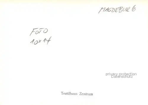 AK / Ansichtskarte Magdeburg Textilhaus Zentrum Magdeburg