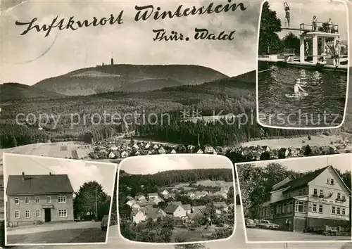 AK / Ansichtskarte Winterstein_Emsetal Panorama Teilansichten Schwimmbad Winterstein_Emsetal