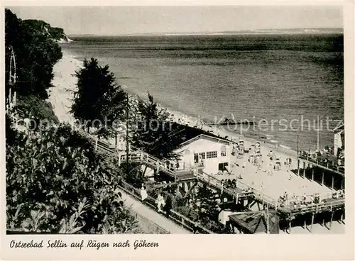 AK / Ansichtskarte Sellin_Ruegen Promenade Seebruecke Sellin Ruegen