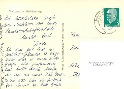 AK / Ansichtskarte Malchow Panorama Malchow