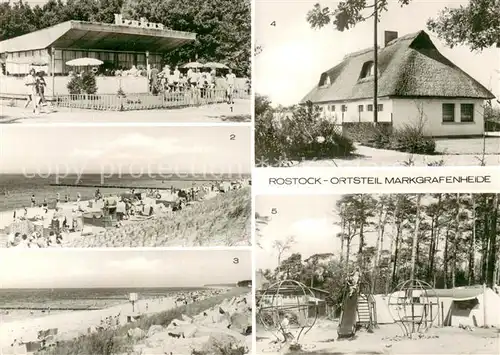 AK / Ansichtskarte Markgrafenheide_Rostock Gaststaette Krakus Strandpartien Campingplatz Markgrafenheide_Rostock