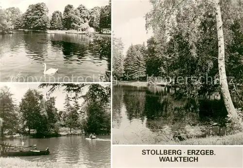 AK / Ansichtskarte Stollberg_Erzgebirge Walkteich Details Stollberg Erzgebirge