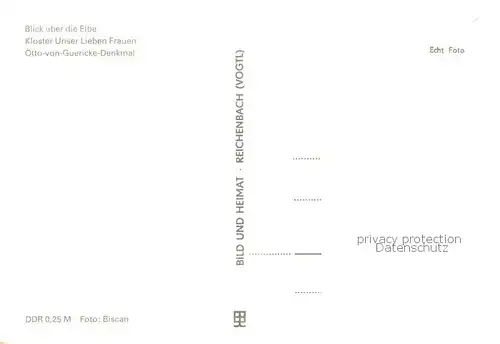 AK / Ansichtskarte Magdeburg_Elbe Elbepartie Kloster Unser Lieben Frauen Otto von Guericke Denkmal 