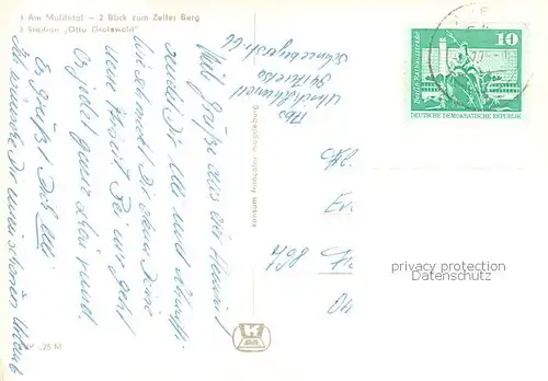 AK / Ansichtskarte Aue_Erzgebirge Am Muldetal Zeiler Berg Stadion Otto Grotewohl Aue_Erzgebirge