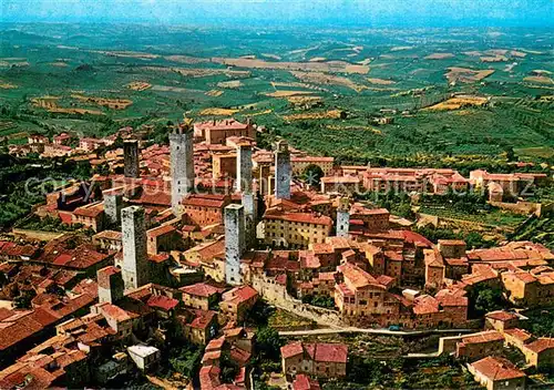 AK / Ansichtskarte San_Gimignano_Toscana Fliegeraufnahme 