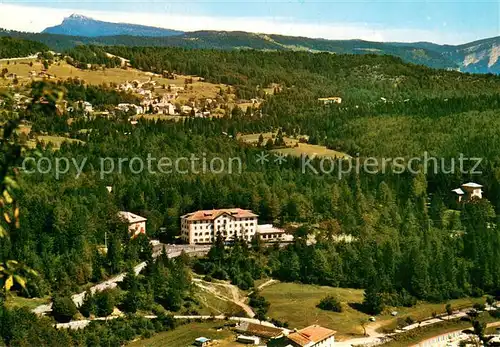 AK / Ansichtskarte Lavarone Panorama da Monte Rust Hotel Du Lac Fliegeraufnahme Lavarone