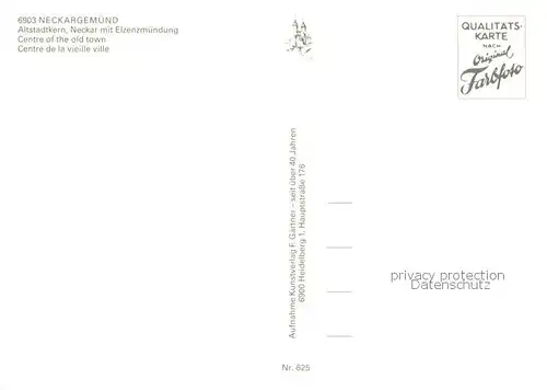 AK / Ansichtskarte Neckargemuend Fliegeraufnahme Altstadtkern Neckar Elzenmuendung Neckargemuend