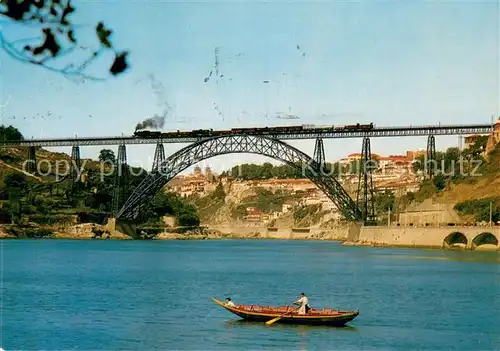 AK / Ansichtskarte Porto__Portugal D Maria Bruecke ueber Douro Fluss 
