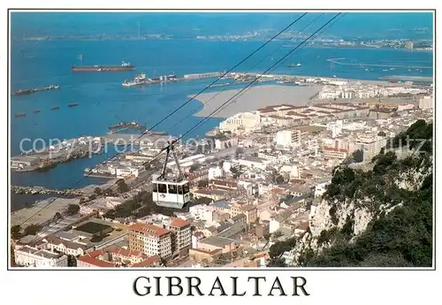 AK / Ansichtskarte Gibraltar Cable Car Hafen Gibraltar