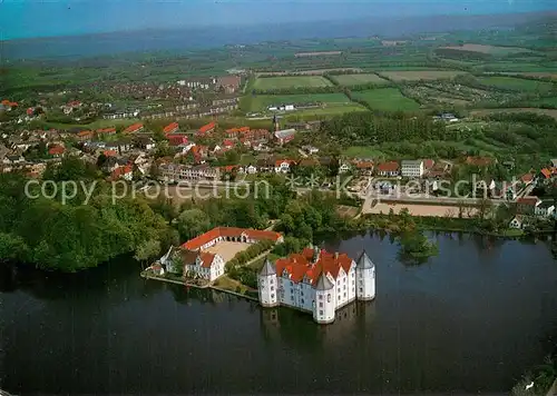 AK / Ansichtskarte Gluecksburg_Ostseebad Fliegeraufnahme Stadt und Schloss Gluecksburg Gluecksburg_Ostseebad