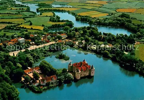 AK / Ansichtskarte Gluecksburg_Ostseebad Fliegeraufnahme a.d. Flensburger Foerde Schloss Gluecksburg_Ostseebad