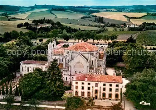 AK / Ansichtskarte Fanjeaux Fliegeraufnahme Lieux Saints Dominicains Prouilhe Fanjeaux