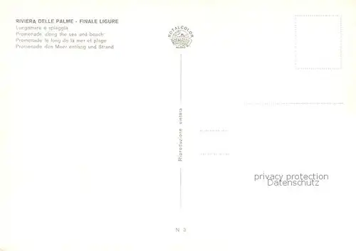 AK / Ansichtskarte Finale_Ligure_IT Promenade am Meer u. Strand 