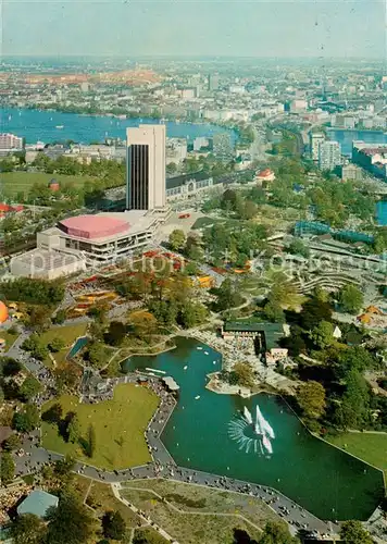 AK / Ansichtskarte Hamburg Fliegeraufnahme Congress Centrum u. Alster Hamburg