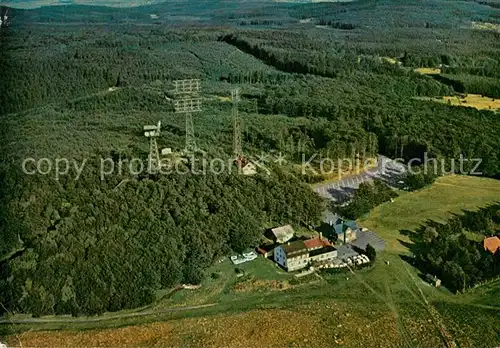 AK / Ansichtskarte Vogelsberg_Rhoen Fliegeraufnahme Berggasthof Hoherodskopf Vogelsberg Rhoen