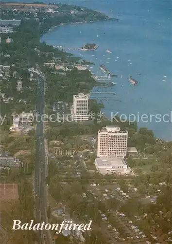 AK / Ansichtskarte Balatonfuered Fliegeraufnahme Balaton Plattensee Balatonfuered