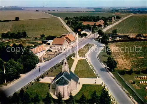 AK / Ansichtskarte Cerny en Laonnois Chemin des Dames Vue aerienne Le memorial Cerny en Laonnois