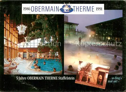 AK / Ansichtskarte Staffelstein Obermain Therme Details Staffelstein