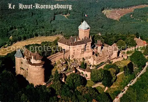 AK / Ansichtskarte Haut Koenigsbourg_Hohkoenigsburg Le Chateau Haut Koenigsbourg Vue aerienne Haut Koenigsbourg