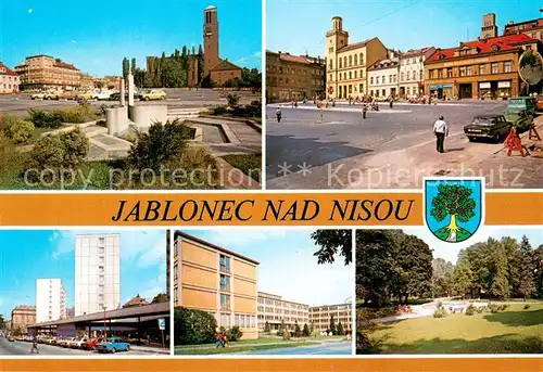 AK / Ansichtskarte Jablonec_nad_Nisou_Gablonz_Neisse_CZ Okresni mesto a letovisko v udoli Bile Nisy s dlouholetou tradici vyroby a exportu skla a bizuterie Mesto je zname take jako stredisko zimnich sportu 