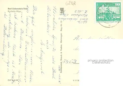 AK / Ansichtskarte Bad_Liebenstein Kurheim Olga Bad_Liebenstein