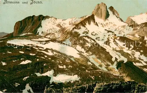 AK / Ansichtskarte Altmann_2436m_IR mit Joechli 