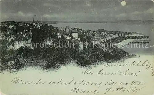 AK / Ansichtskarte Neuchatel_NE Panorama Neuchatel NE