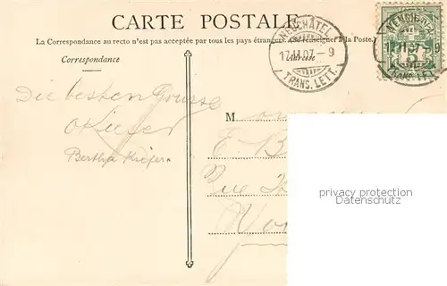 AK / Ansichtskarte Neuchatel_NE Le Chateau vue prise des Sabions Neuchatel NE