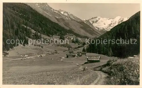 AK / Ansichtskarte Davos_GR Dischmatal mit Blick auf Scaletta Gletscher Davos_GR