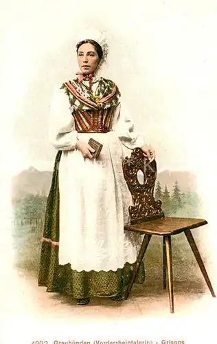 AK / Ansichtskarte Graubuenden_Kanton Vorderrheintalerin Grisons Graubuenden Kanton