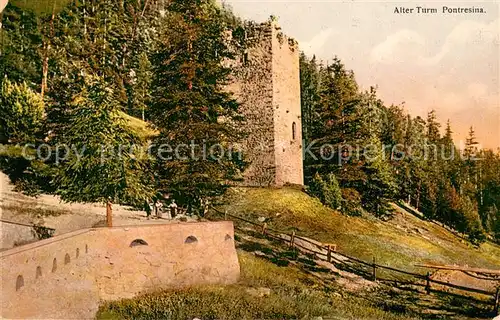 AK / Ansichtskarte Pontresina Alter Turm Pontresina