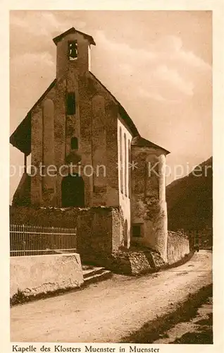 AK / Ansichtskarte Muenster_GR Kapelle des Klosters Muenster_GR