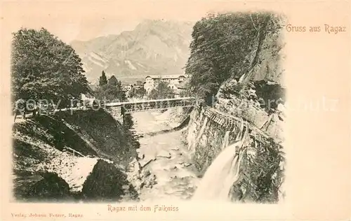 AK / Ansichtskarte Ragaz_Bad_SG Teilansicht mit dem Falkniss 