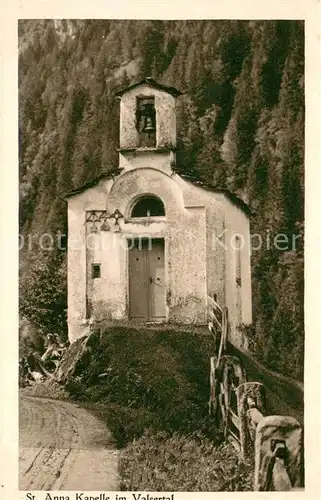 AK / Ansichtskarte Campo_GR St Anna Kapelle im Valsertal Campo_GR